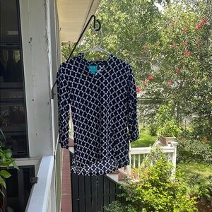 Escapada Monochrome Patterned Top